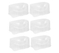 DECORNIJIA 6Pezzi Contenitori per Nail Art Vassoio per Unghie Immersione Francese Riutilizzabile e Facile