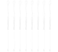 DECORNIJIA 8 Pezzi Nappe Tzitzit Bianche 56 Cm Filo Resistente per Scialle da Preghiera e Pantaloni Ebraici, Accessori Religiosi Unisex per Uso in Sinagoga e Cerimonie Tradizionali