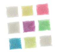 DECORNIJIA 9 pezzi Sabbia Luminosa per Decorazioni Te Sabbia Fluorescente Sicura Odore per Barattoli Luminescenti e Creazioni Artistiche Notturne