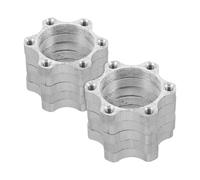 DECORNIJIA Adattatore per Supporto Freno a Disco 10 Pezzi, Base di Montaggio Flangia Mozzo Filettato 34mm, Kit Adattatore Rotore Freno a Disco in Lega di Alluminio per Mountain Bike