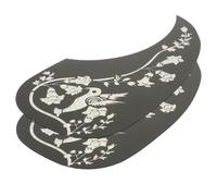 DECORNIJIA Battipenna in Legno 2 Pezzi Per Chitarra Acustica 40-41” Decorativo e Antigraffio, Piastra Protettiva Per Chitarra Folk Per Protezione Strumenti Musicali