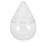 DECORNIJIA Bicchiere da Cocktail Creativo Base Triangolare e Sfera Ghiacciata, Vetro Trasparente 10.4X10.4X9.5 CM, Tazza da Cocktail per Bar e Uso Domestico