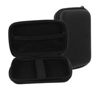 DECORNIJIA Borsa EVA per Microfoni Wireless Tasca a Rete Interna e Chiusura Zip, Custodie Porta Microfono, 2 Pezzi