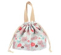 DECORNIJIA Borsa Pranzo con Coulisse Sacco Pranzo Portatile Borsa Alimenti Versatile per Ragazze Leggera e Compatta per Picnic e Scuola