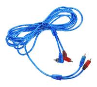 DECORNIJIA Cavo Rca Audio in Rame Solido per Auto Connessione Sicura per Amplificatori e Altoparlanti Accessorio Audio Auto per Potenziamento Impianto Sonoro