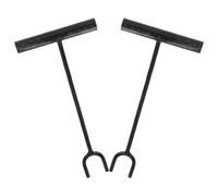 DECORNIJIA Chiave per Valvola di Arresto Impugnatura a T 30Cm Set 2 Pezzi in Ferro Resistente Utensile Idraulico per Chiusura Contatore Acqua e Valvole di Gas per Interventi di Emergenza e