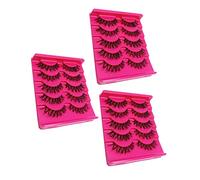 DECORNIJIA Ciglia Finte Voluminose e Folte 15 Paia Banda Trasparente Riutilizzabili Per Trucco Occhi Naturale Adatto a Tutti i Tipi Di Pelle