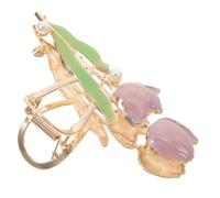 DECORNIJIA Clips Per Forma Di Tulipano Fermaglio Per Shark Lega Accessorio Elegante e Sicuro Design Unico Per Stile Raffinato Fermaglio Versatilper Donne e Ragazze