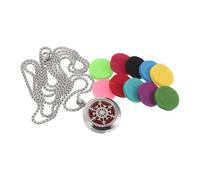 DECORNIJIA Collana Diffusore di Oli Essenziali Pendente a Fiocco di Neve in Metallo Cavo Diffusore Personale Portatile per Aromaterapia Ciondolo di Profumi ad Olio per Uomo e Donna Regalo