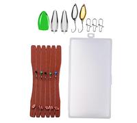 DECORNIJIA Completo Leggere e Resistenti Kit Attrezzatura per e Bass con e Artificiali Assortiti per Laghi e Fiumi Colore Casuale Colore Casuale