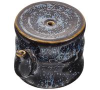 DECORNIJIA Contagocce per Inchiostro in Ceramica Blu, Vaso d'Acqua Tradizionale per Calligrafia e Pittura, Contenitore per Acqua Calligrafica, Accessorio Artistico per Scrittori e Pittori,