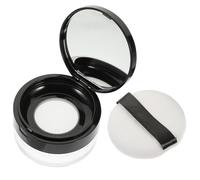 DECORNIJIA Contenitore per Cipria Ricaricabile Vuoto Coperchio a Ribalta e Rete Elastica Interna, Astuccio Elegante per Polvere Libera da 20g, per Trucco Fai da Te e Uso Cosmetico Personale