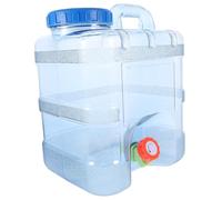 DECORNIJIA Contenitore Portatile con Rubinetto Trasparente per e Emergenze Tanica Capacità per e Facile Usare e Conservare