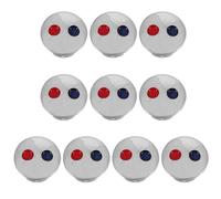 DECORNIJIA Copriforo per Rubinetto Caldo e Freddo in Abs Argento, 10 Pezzi, Copriforo Rubinetto per Maniglia Design Moderno e Funzionale, per Bagno e Cucina
