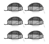 DECORNIJIA Cuffia Elastica a Rete per Parrucca 13x4 Pollici Set da 6 Pezzi, Calotta Traspirante e Invisibile per Chioma, Supporto Aderente per Uso Quotidiano e Feste Cosplay