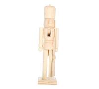 DECORNIJIA Decorare Burattino Re da Te Statua Non Verniciata per Regalo Natalizio Decorazione Natalizia per Adulti e Ragazzi