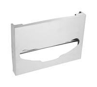 DECORNIJIA Distributore di Copriwater in Metallo Spazzolato per Bagno Portaoggetti per Coprisedili Wc da Parete, Contenitore Resistente All’umidità Erogazione Rapida Adatta a Bagni Pubblici