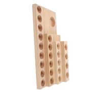 DECORNIJIA Espositore Olio Essenziale in Legno Organizer Bottiglie Aromaterapia Supporto Compatto da Tavolo per Cucina Bagno e Centri di Bellezza