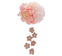 DECORNIJIA Fermaglio per Capelli Vintage con Perle e Fiore Simulato Accessorio Classico per Acconciature da Sposa Decorazione Elegante per Cerimonie e Feste