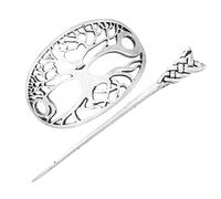 DECORNIJIA Fermaglio Vintage Viking Per Capelli Donna Clip Cuff Nodo Celtico Per Chignon Elegante e Semplice Strumento Styling Per Raccolto e Coda Accessorio Capelli Per Ragazze e Occasione s