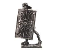 DECORNIJIA Figura Cavaliere Vintage in Miniatura per Decorazione Casa e Ufficio Statua Retro Stile Roma Antica per Collezione e Regalo Storico