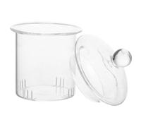 DECORNIJIA Filtro per Tè Sfuso in Vetro con Rimovibile Infusore per Tisane con Filtro Residui Design Resistente e per Amanti del Tè