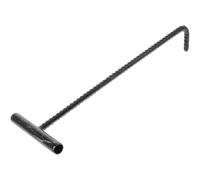 DECORNIJIA Gancio T in Acciaio Inox per Sollevare Coperchi Tombino e Botole Resistente e Antiruggine Strumento Robusto per Apertura e Trazione Serrande Utile e Portatile