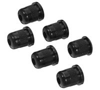 DECORNIJIA Ghiere per Corde Nere Set da 6 Pezzi Accessori per Chitarra e Basso Elettrico Parti di Montaggio e Guida per Fibbia Corde Compatibili Strumenti a Corda Supporto per Tensione e