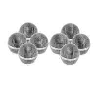 DECORNIJIA Griglia di Ricambio per Microfono a Rete in Metallo 8 Pezzi Parabrezza in Schiuma Copertura per Microfono Sostitutiva Resistente e Facile da Installare per Microfoni Wireless e