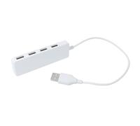 DECORNIJIA Hub USB Porte Bianco Adattatore Multiplo Plug Play Estensore Splitter Ultra Sottile per PC e Laptop Supporta Caricamento e Trasferimento Dati Simultanei
