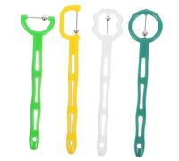 DECORNIJIA Kit 4 Pezzi Allenatore per Punta della Lingua in Acciaio Inossidabile e Plastica per Riabilitazione del Linguaggio e Sviluppo Muscolare Orale Adatto a Tutte le Età