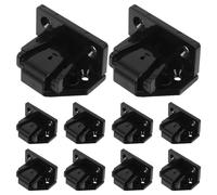 DECORNIJIA Kit di Montaggio Hardware 10 Pezzi Connettori per Colonne Romane in Plastica Resistente Clip per Pannelli Murali e Assi di Legno Supporto per Telaio Mobiletto da Pavimento