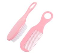 DECORNIJIA Kit Per Cura Del Piccolo Spazzola Per Spazzola Per Chioma Rosa, Set Massaggiante Setole Morbide Per L'igiene e Cura Dei Chioma Dei Piccoli