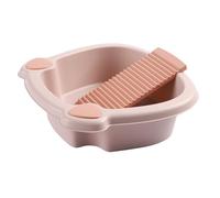 DECORNIJIA Lavapanni con da Bucato Integrato in PP Resistente Compatto e Portatile per Indumenti Delicati Vaschetta Lavanderia per Lavare Mano Calzini e Biancheria Intima