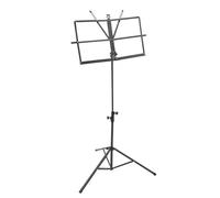 DECORNIJIA Leggio Musicale Portatile con Treppiede Nero Supporto Robusto per Spartiti Libri e Tablet per Performance e Cucina