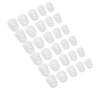 DECORNIJIA Manicotti per Dita in Silicone Trasparente per Chitarra, Ukulele e Banjo, Set da 40 Pezzi 5 Misure, Protezioni Antiscivolo Resistenti All’usura per Sessioni di