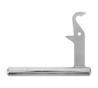 DECORNIJIA Maniglia di Ricambio Resistente al Calore per Porta Stufa a Legna e Carbone, Gruppo Maniglia in Metallo per Accessori Caldaia, Ferramenta per Sostituzione Porta Caminetto Adatta a