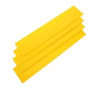 DECORNIJIA Marcatori di Addestramento per Campi da Tennis e Basket, Set 4 Pezzi in TPE Resistente Giallo, Segnaletica Orizzontale per Allenamento Sportivo e Esercizi di Agilità all’Aperto