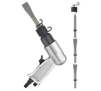 DECORNIJIA Martello Pneumatico con Scalpelli Resistenti in Lega Attrezzo Aria Compressa per Officina Meccanica e Lavori Pesanti Kit Rimozione Ruggine e Riparazione Freni Corpo in Alluminio ad