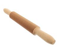 DECORNIJIA Mattarello in Legno per Pasta e Spaghetti con Taglio Rete Manico Ergonomico Design Liscio e Resistente per Impasti Fatti in Casa Facile da Pulire