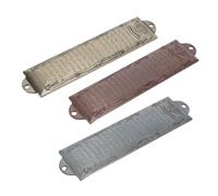 DECORNIJIA Mezuzah Ebraica da 3 Pezzi con Pergamena Antica, Custodia in Metallo Resistente in Finiture Oro, Argento e Rame, Decorazione Sacra per Porta D’Ingresso e Benedizione della