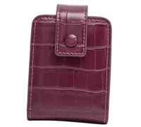 DECORNIJIA Mini Pochette Cosmetica Portatile in Pelle Pu con Specchio, Organizer per Rossetti da Borsa, Raffinata e Chic, per Ufficio e Attività All'aperto