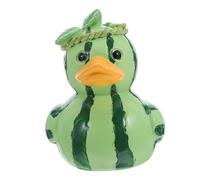 DECORNIJIA Miniatura Papera in Resina Tema Frutta Scultura Anguria Colorata Decorazione Estiva Portatile per Festa e Casa Ornamento Divertente per Scrivania e Regali