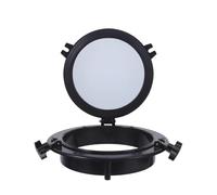 DECORNIJIA Oblò per Barche Rotondo 265mm Vetro Temperato e Cornice in Plastica Abs, Finestra Marina Apribile per Yacht e Camper, Resistente alle Intemperie Apertura Facilitata