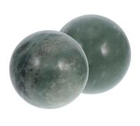DECORNIJIA Palle Massaggianti in Pietra Naturale 5 Cm Set 2 Pezzi per Esercizi Manuali e Rilassamento delle Dita Confezione Regalo per Meditazione e Benessere Quotidiano