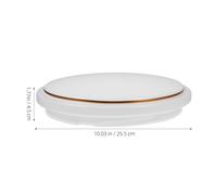 DECORNIJIA Paralume per Lampada da Soffitto in Pvc Diametro 22,7 Cm, Copri-lampada per Ventilatori da Soffitto Clip, Ricambio per Plafoniera LED da Incasso, Copertura per Luci Sospese