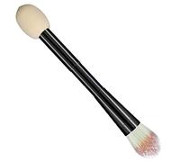 DECORNIJIA Pennello Makeup Dual-ended Con Spugna Per Fondotinta e Strumento Cosmetico Portatile Per Cipria e Illuminante Per Regali Di e Festa Della Mamma
