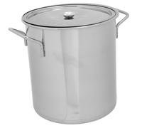 DECORNIJIA Pentola per Zuppa in Acciaio Inossidabile con Robusto Capacità e Design Adatta Cucine Professionali e Domestiche