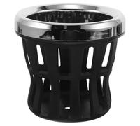 DECORNIJIA Portabicchieri per Moto Manubrio in Metallo Argento Cestello a Rete Supporto Portaborraccia per Scooter e Bici Installazione senza Attrezzi per Viaggi su Strada