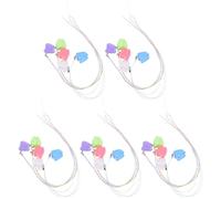 DECORNIJIA Portadentini per 25 Pezzi in Plastica Cordino Colorato Scatola Porta Denti da Latte e Contenitore Souvenir per Ricordi Primo Dentino Regalo per Festa Denti e Shower